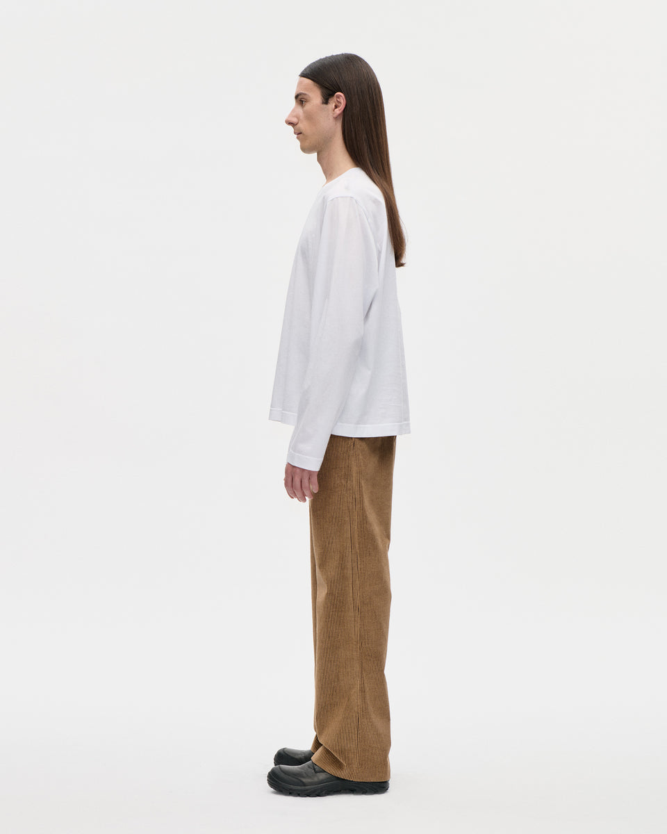 Seam Tee LS 140 001 White