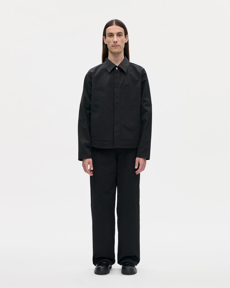 Work Shirt Ottoman 009 Black