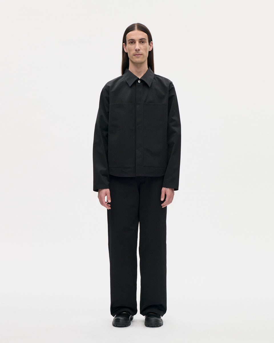 Work Shirt Ottoman 009 Black