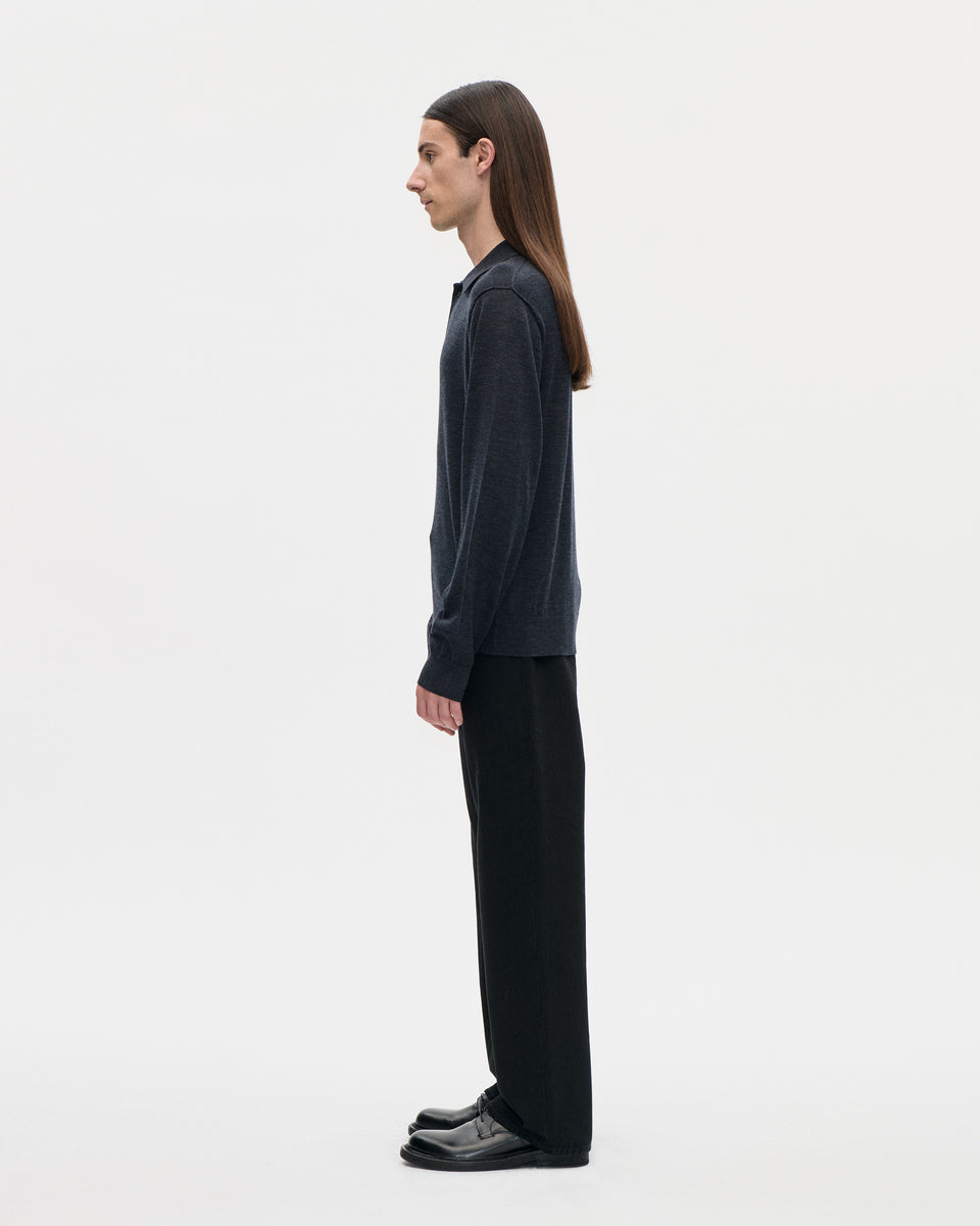 Polo 16GG Wool 008 Charcoal
