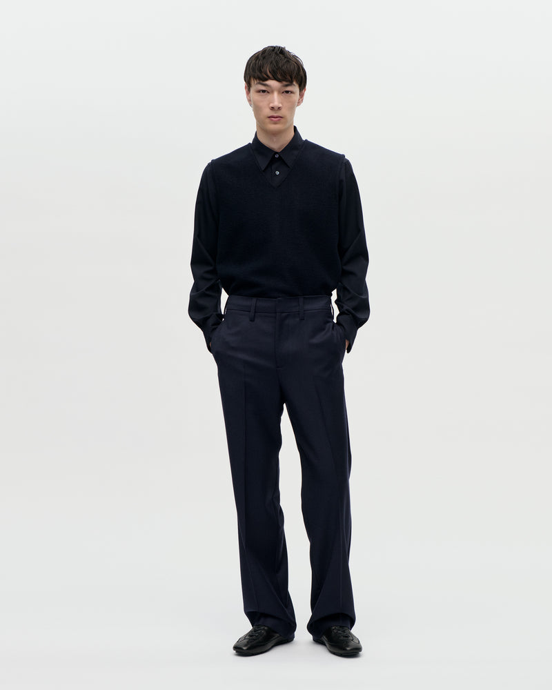 Dress Trouser Flannel Wool 053 Midnight