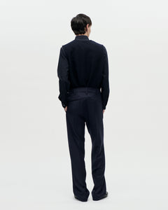 Dress Trouser Flannel Wool 053 Midnight