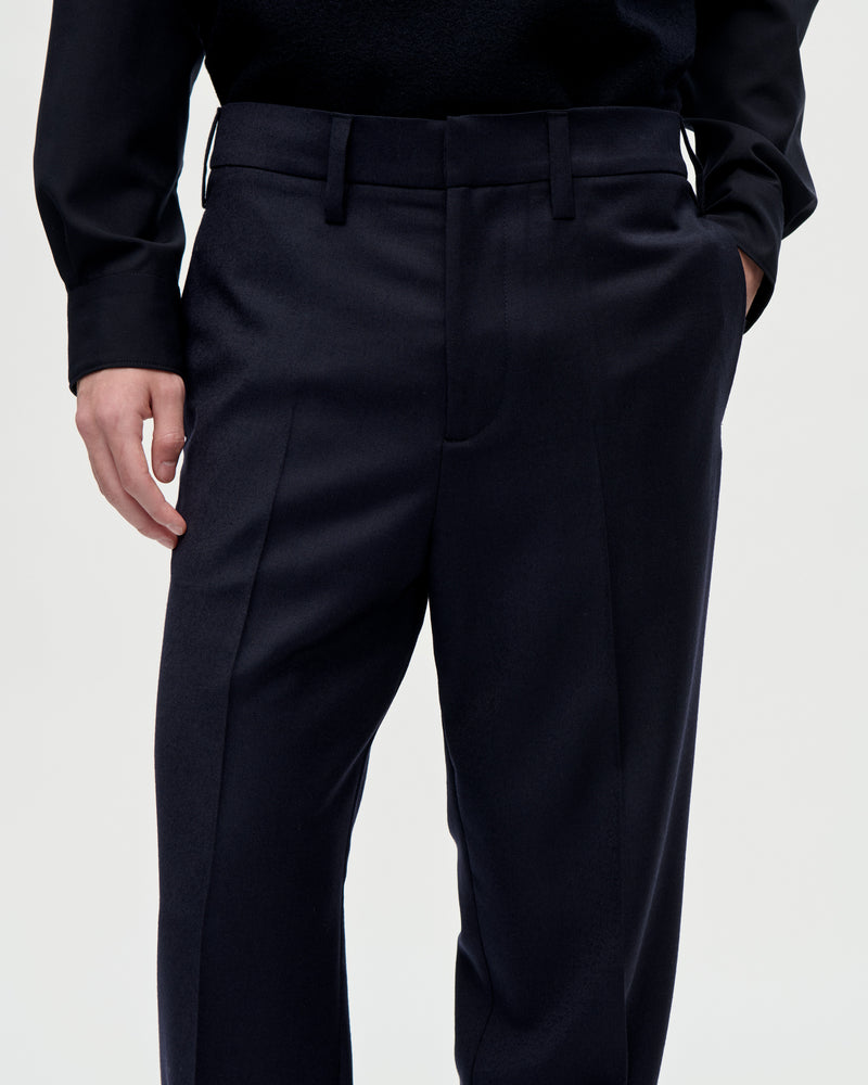 Dress Trouser Flannel Wool 053 Midnight