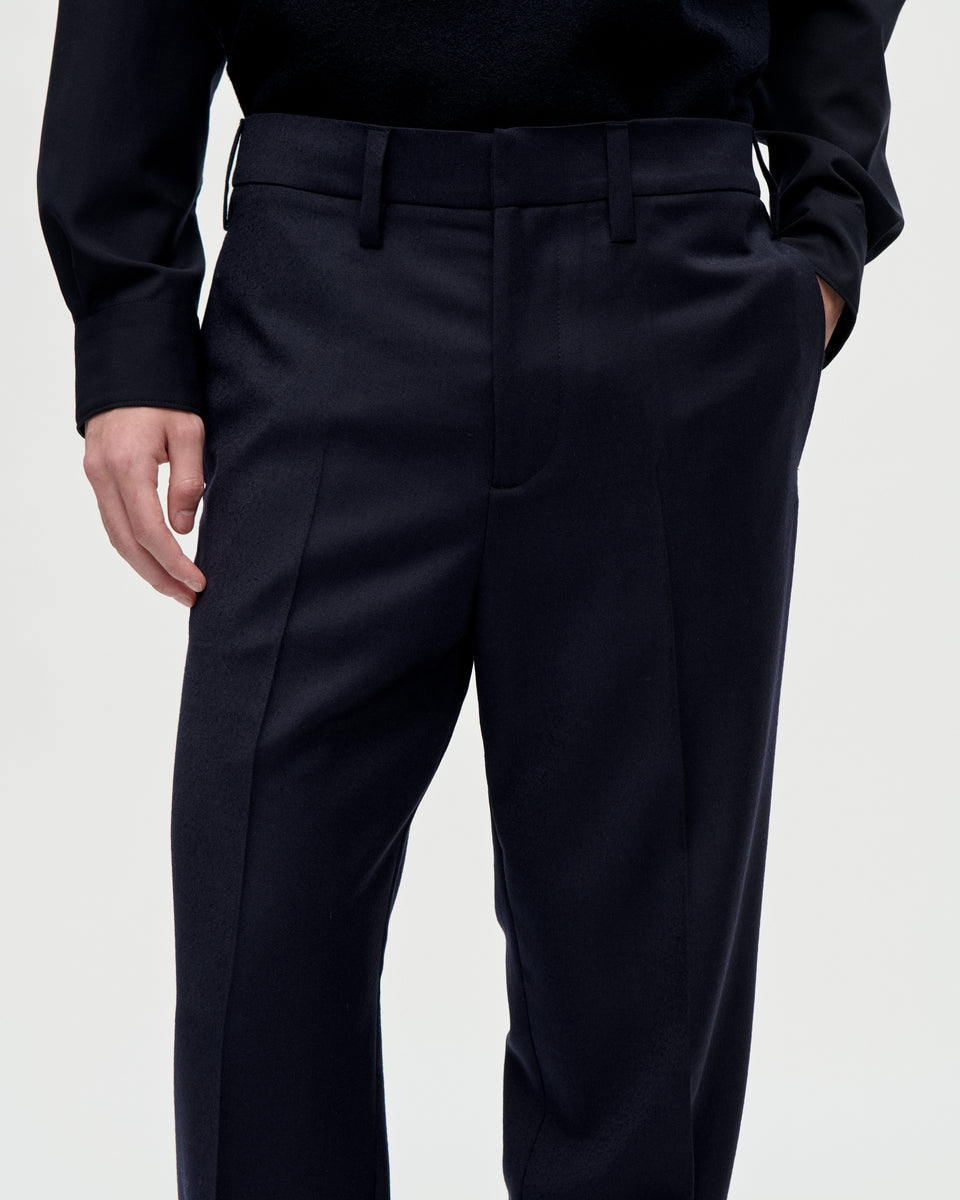 Dress Trouser Flannel Wool 053 Midnight