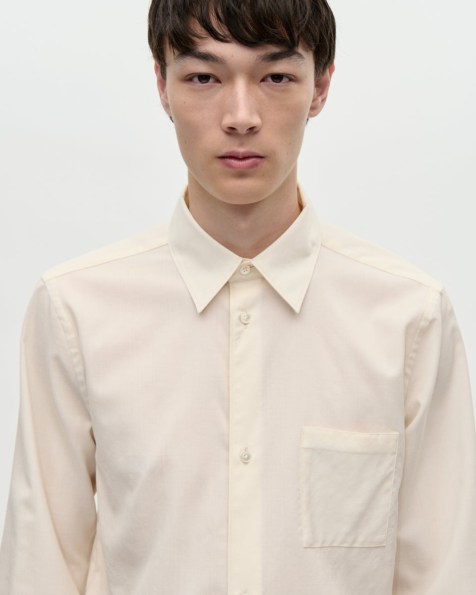 Dinner Shirt Super 100 021 Chalk