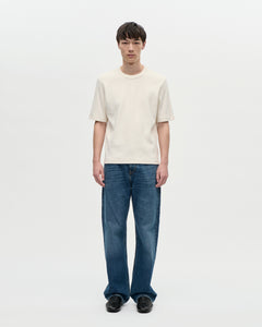 Gym Tee Cotton Rib 021 Chalk