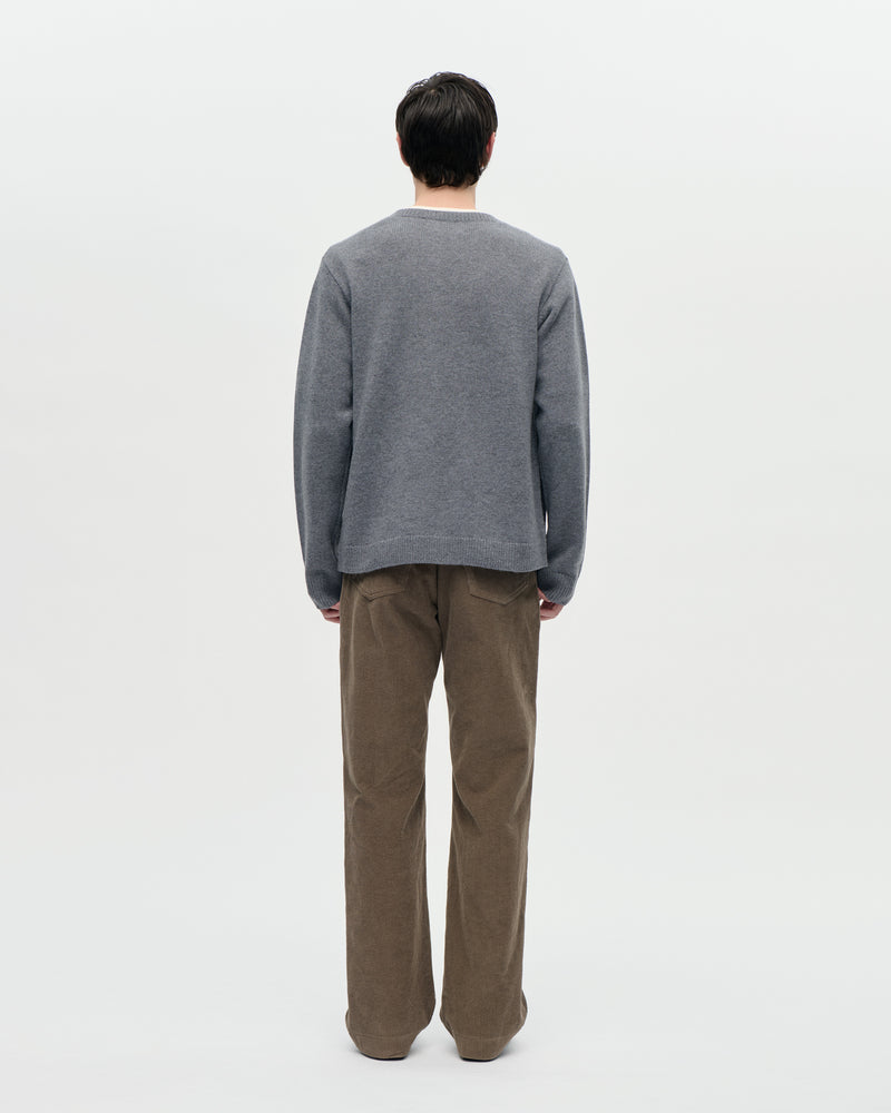 Cardigan Boiled Wool 083 Light Grey