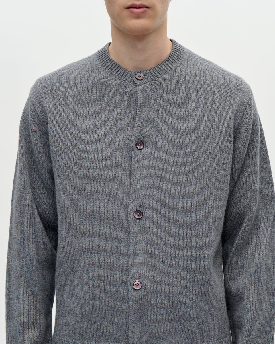 Cardigan Boiled Wool 083 Light Grey