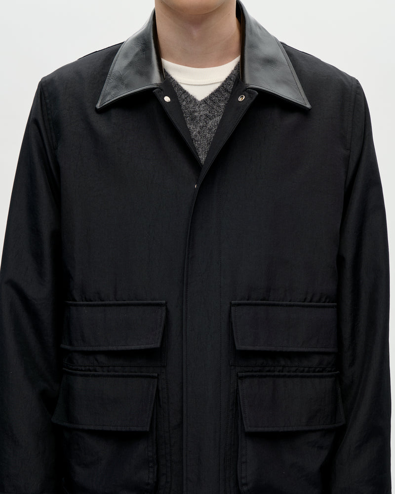 Zip Coat Cylinder 009 Black