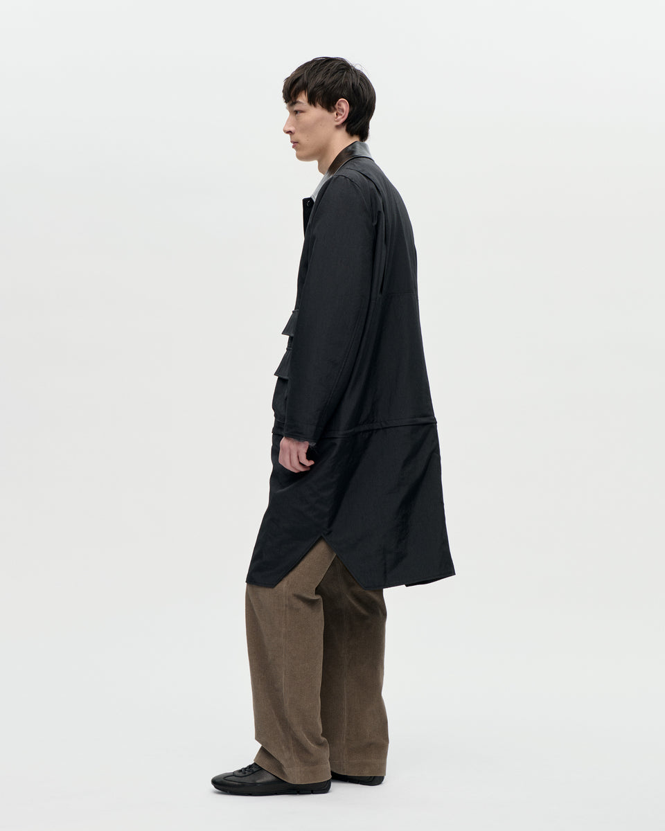 Zip Coat Cylinder 009 Black