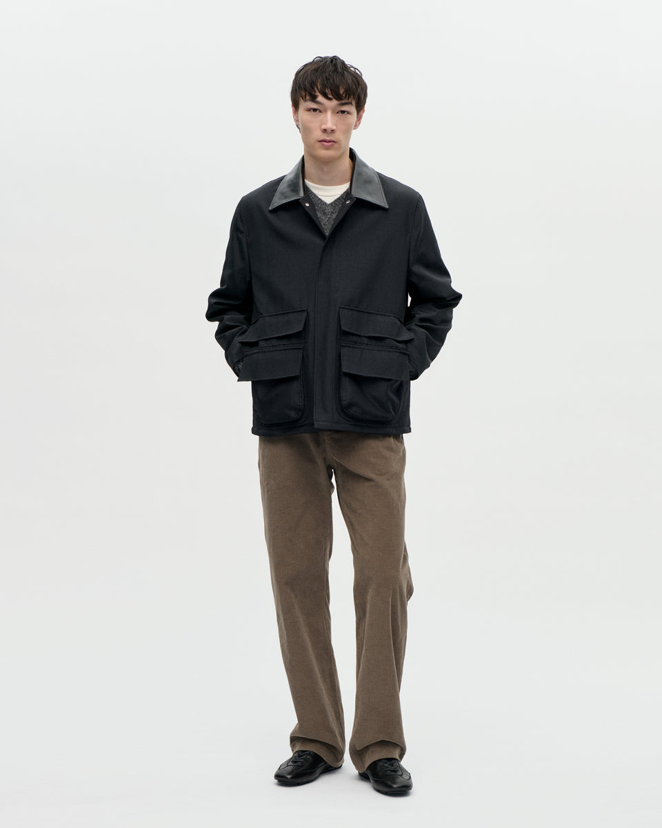 Zip Coat Cylinder 009 Black