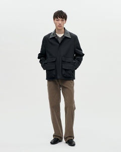 Zip Coat Cylinder 009 Black