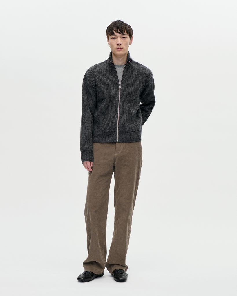 Shrunk Full Zip Drained 008 Charcoal