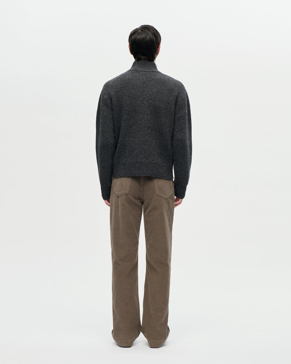 Shrunk Full Zip Drained 008 Charcoal