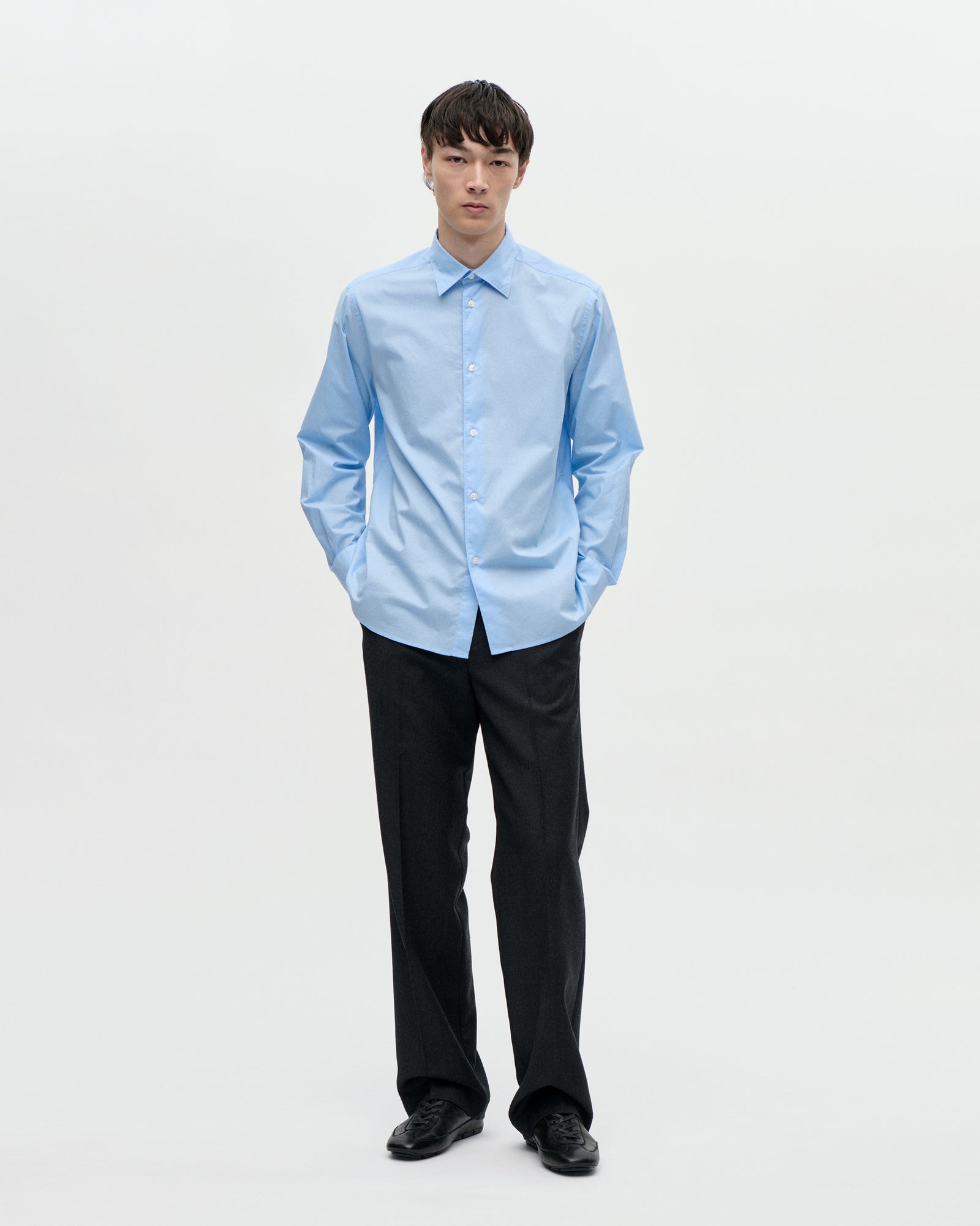 Volume Shirt Wash Cot 052 Sky Blue