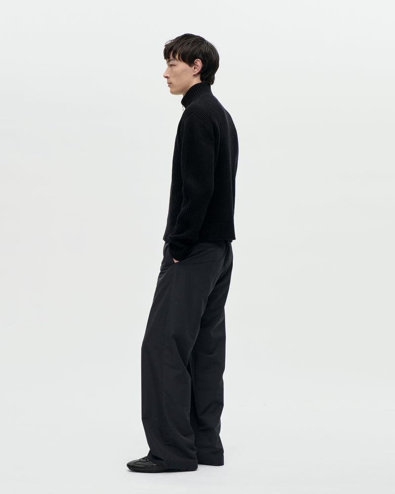 Shrunk Full Zip Drained 009 Black