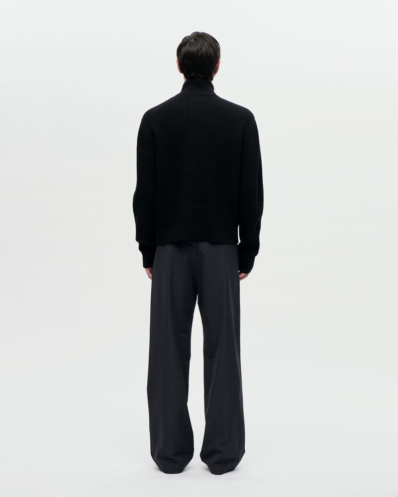 Shrunk Full Zip Drained 009 Black
