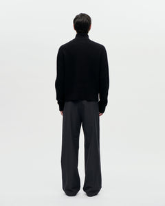 Shrunk Full Zip Drained 009 Black