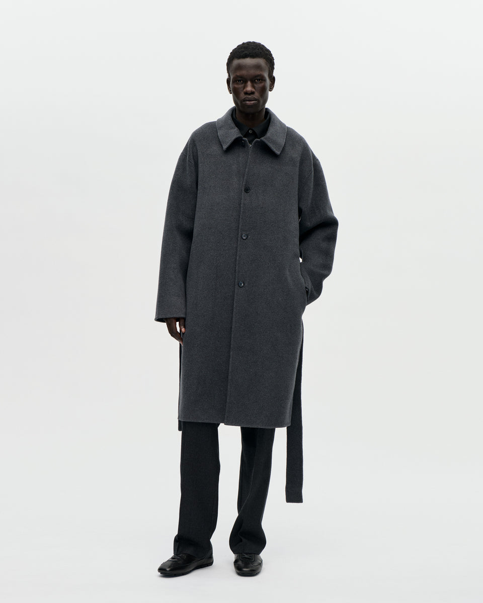 Naval Coat Woolcash 008 Charcoal