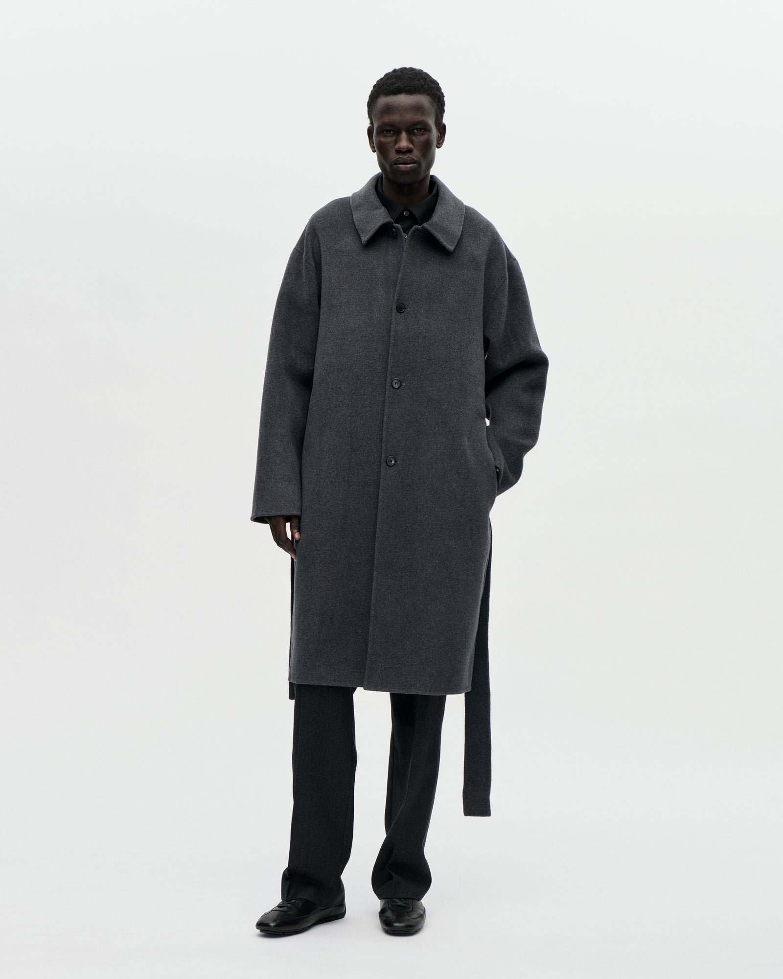 Naval Coat Woolcash 008 Charcoal