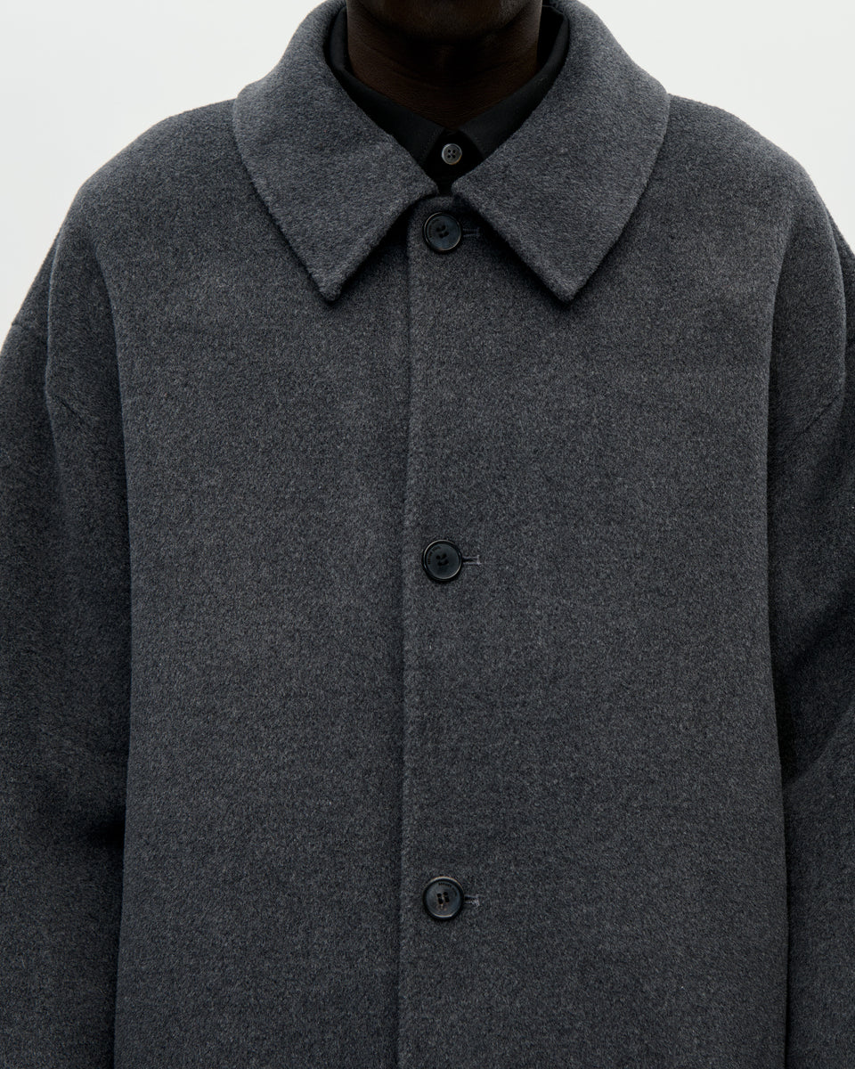 Naval Coat Woolcash 008 Charcoal