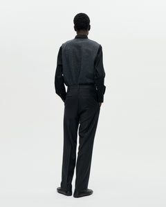 Dress Trouser Flannel Wool 008 Charcoal