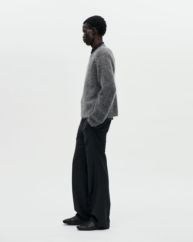 V Neck Kid Mohair 008 Charcoal
