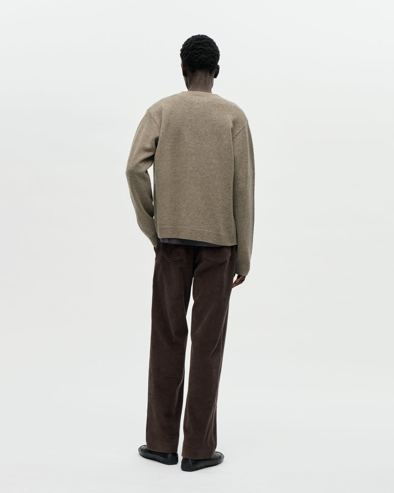 Cardigan Boiled Wool 064 Stone