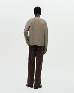 Cardigan Boiled Wool 064 Stone