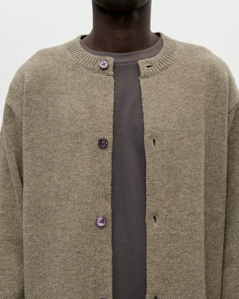 Cardigan Boiled Wool 064 Stone