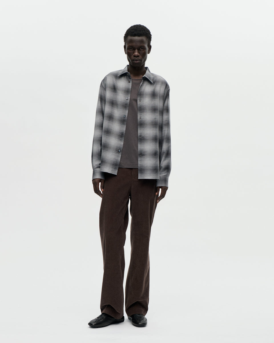 Volume Shirt Cash Check 008 Charcoal