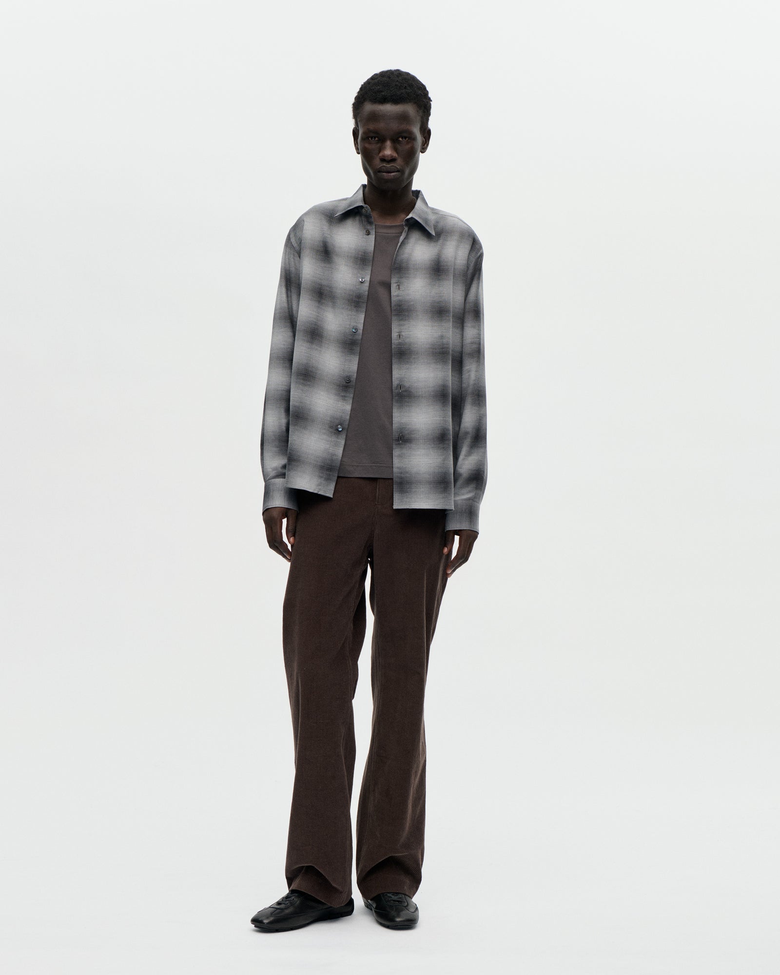 Volume Shirt Cash Check 008 Charcoal
