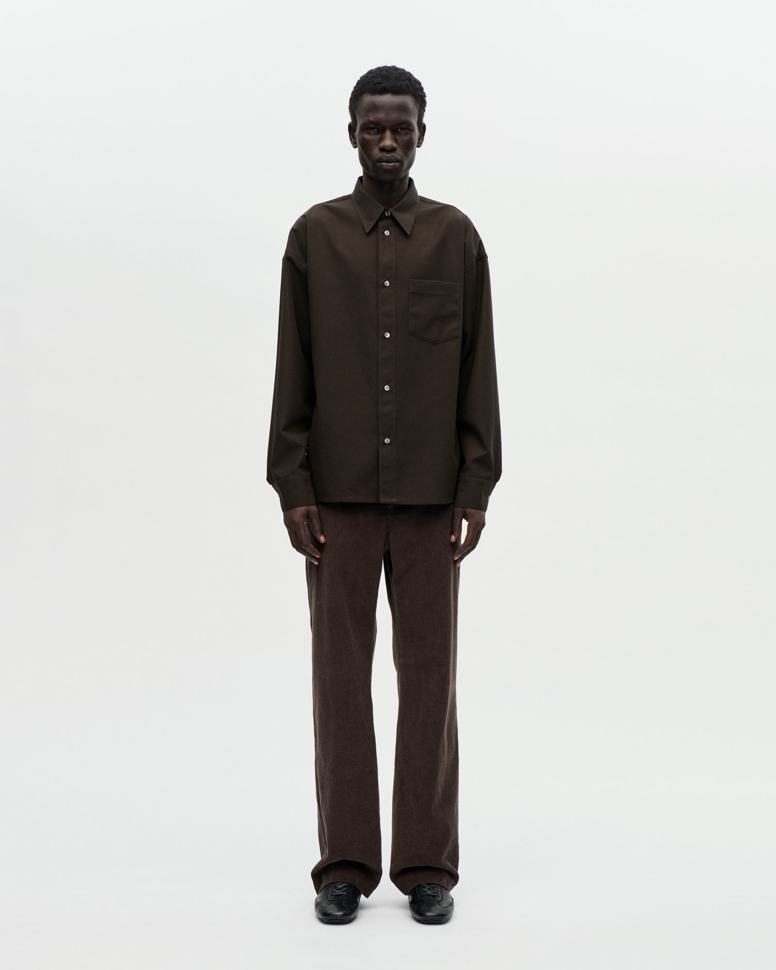 Ranch Shirt Double Cotton 084 Peat