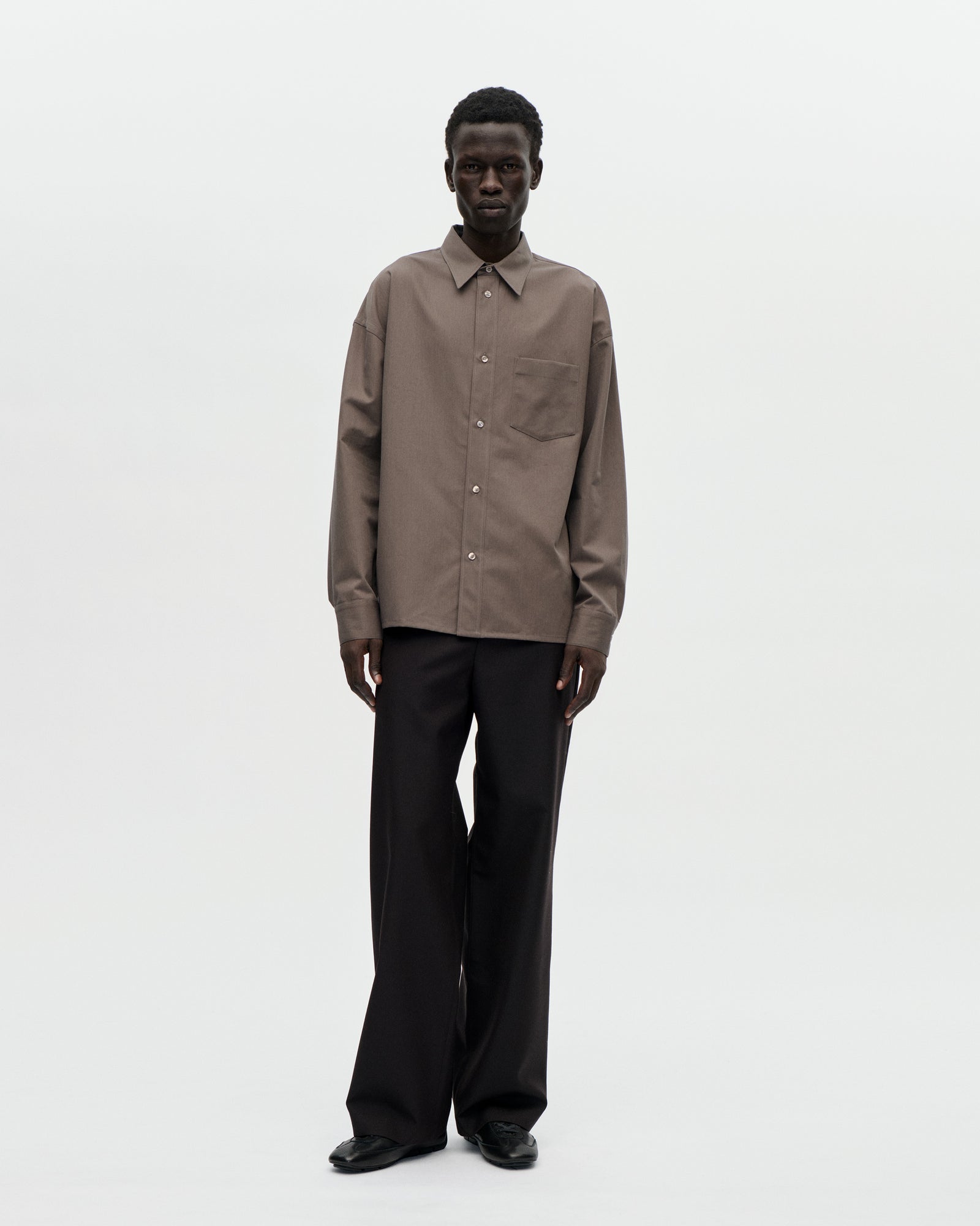 Ranch Shirt Double Cotton 064 Stone
