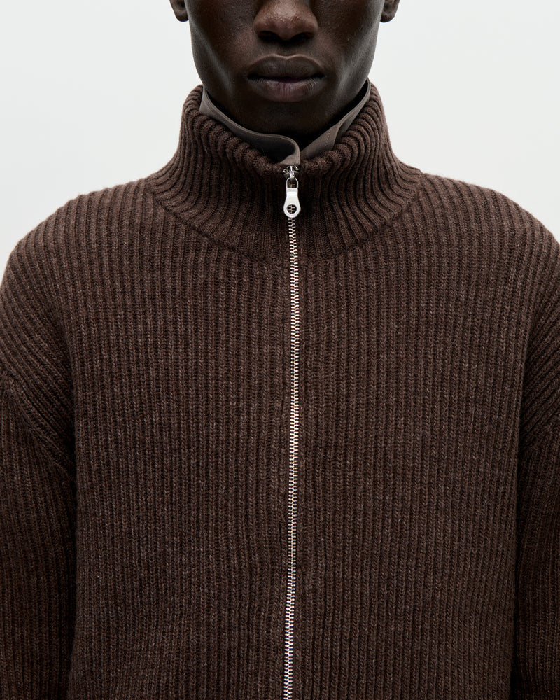 Shrunk Full Zip Drained 069 Bistre