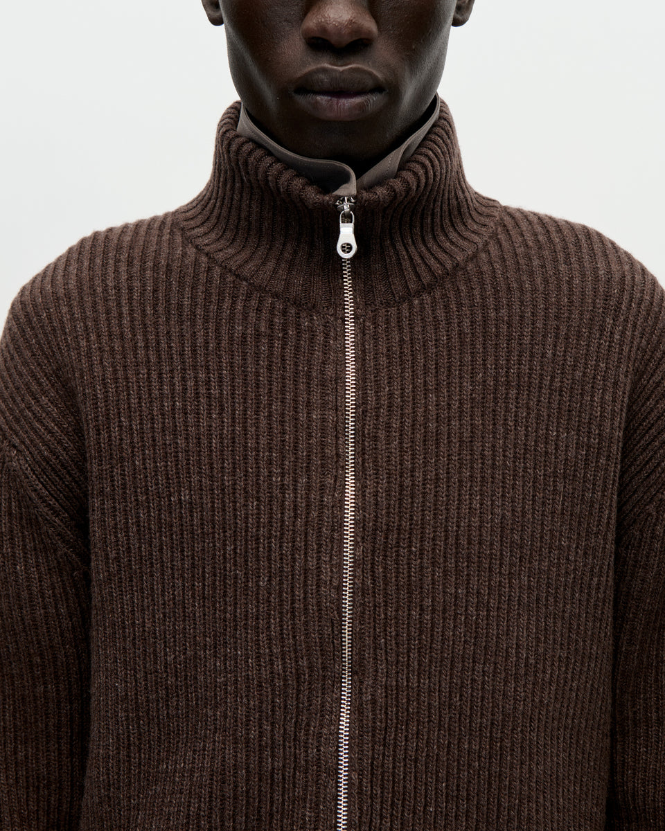 Shrunk Full Zip Drained 069 Bistre