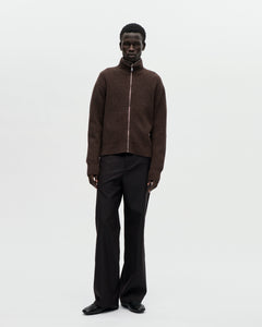 Shrunk Full Zip Drained 069 Bistre