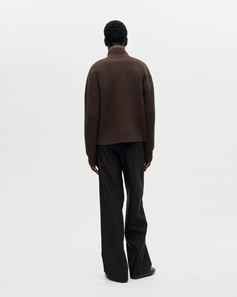 Shrunk Full Zip Drained 069 Bistre