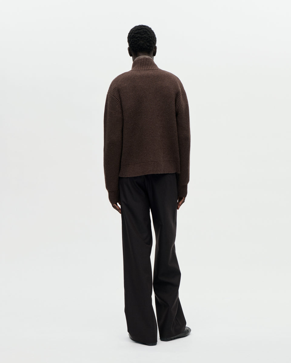 Shrunk Full Zip Drained 069 Bistre