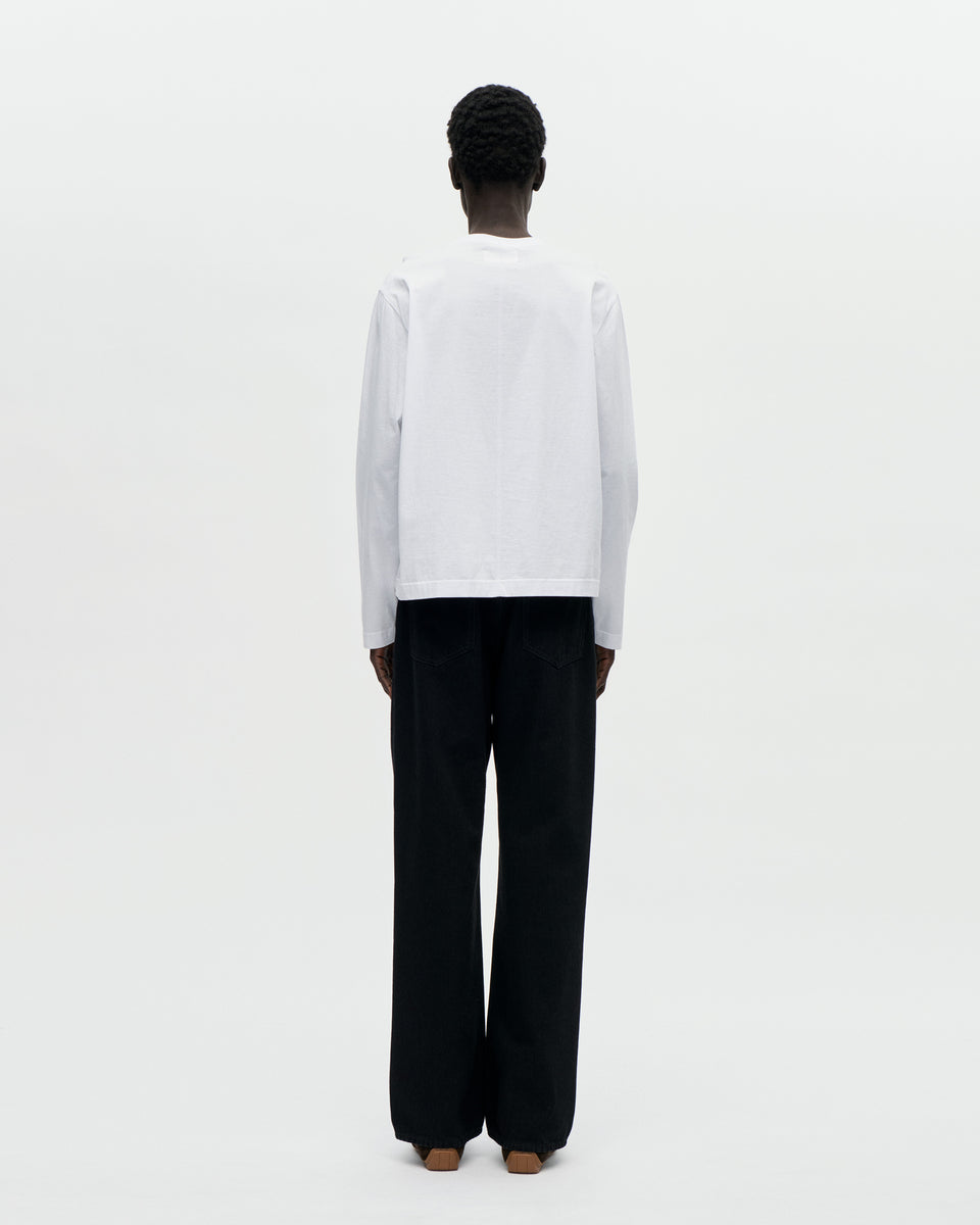 Seam Tee LS 140 001 White