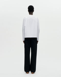Seam Tee LS 140 001 White