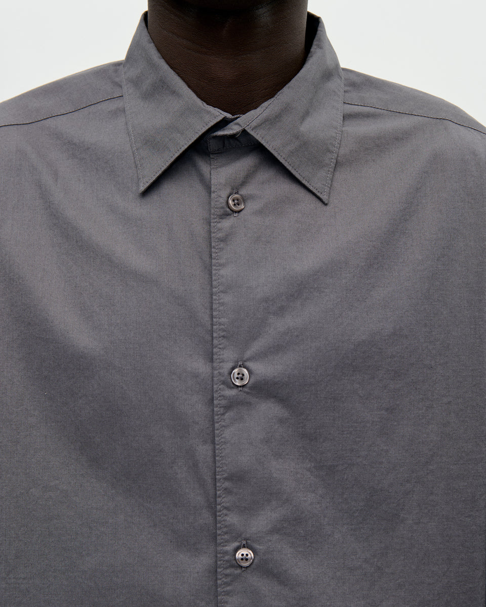 Volume Shirt Wash Cot 008 Charcoal