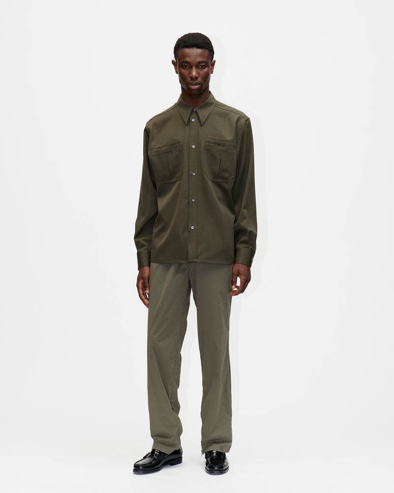 Uniform Shirt Dry Wool 035 Dark Sage