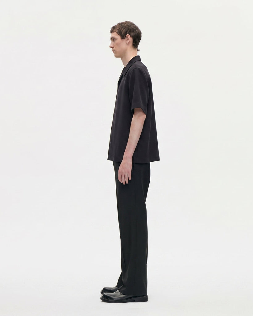 Wander Shirt Sheer Wool 009 Black